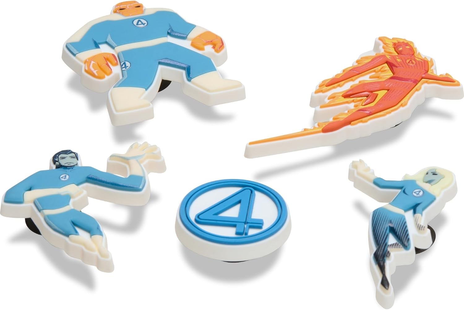 image:imageCrocs Jibbitz DCMarvel Super Hero Shoe Charm PacksFantastic 4