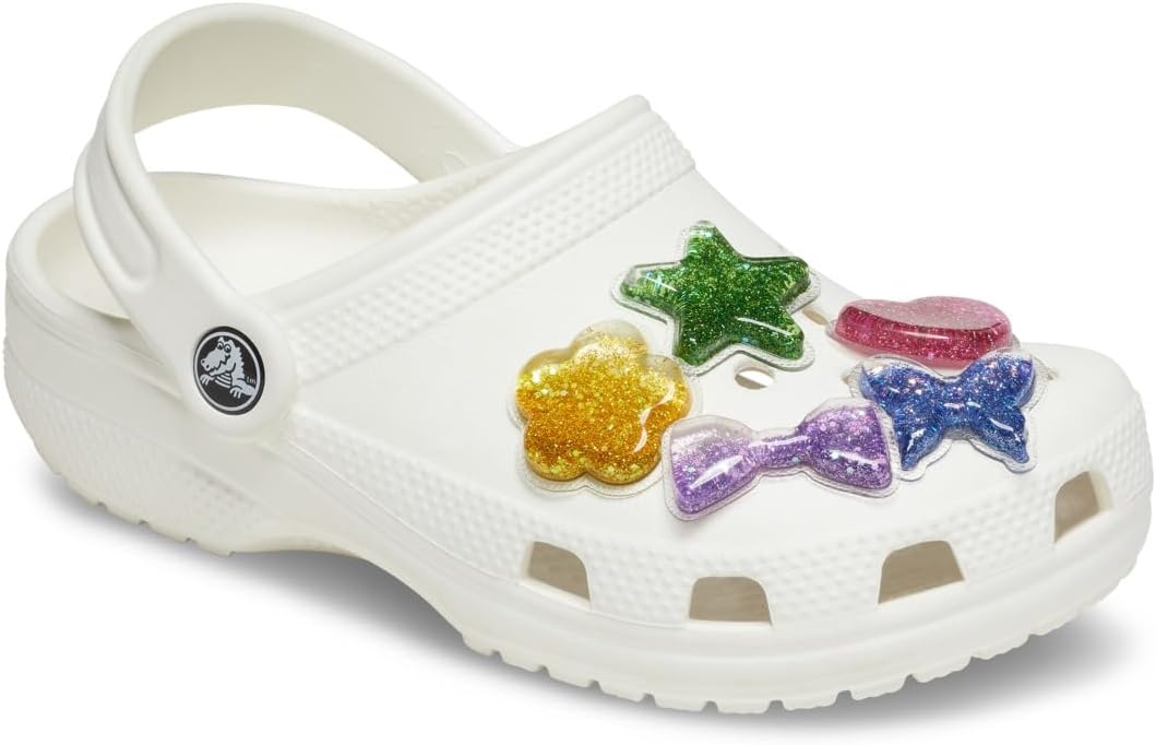 image:imageCrocs Jibbitz Girls Favorites Shoe Charm PacksSquishy Glitter Shapes