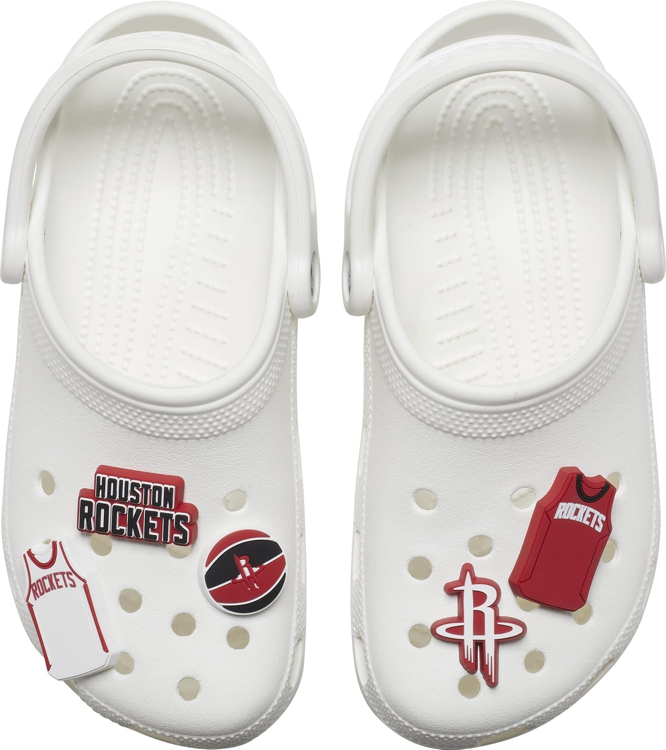 image:imageCrocs Jibbitz Shoe Charms NBA Basketball Teams Sports Collection Multi PacksHouston Rockets