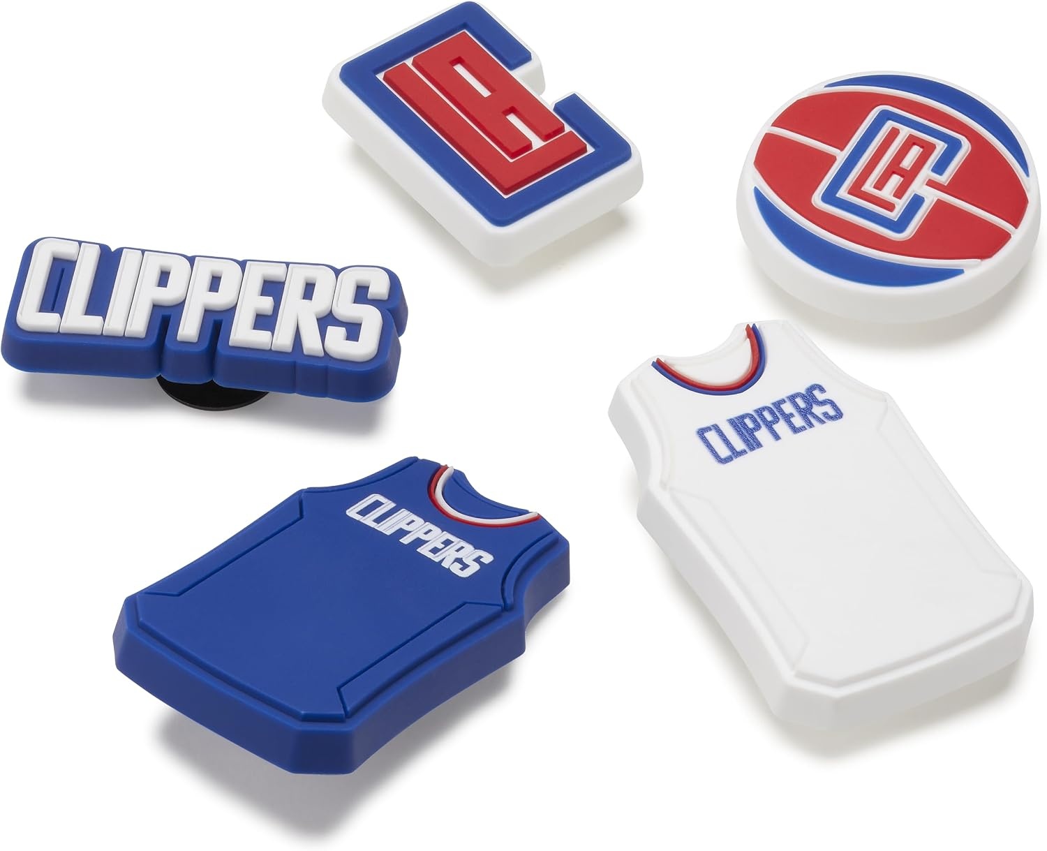 image:imageCrocs Jibbitz Shoe Charms NBA Basketball Teams Sports Collection Multi PacksLos Angeles Clippers