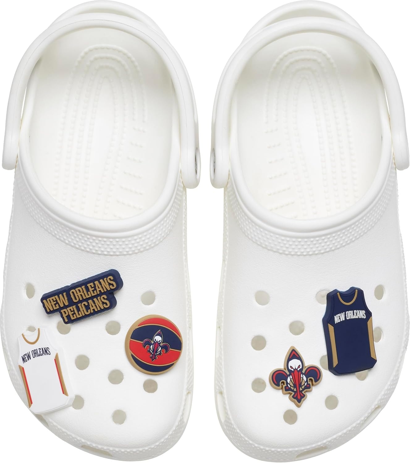 image:imageCrocs Jibbitz Shoe Charms NBA Basketball Teams Sports Collection Multi PacksNew Orleans Pelicans
