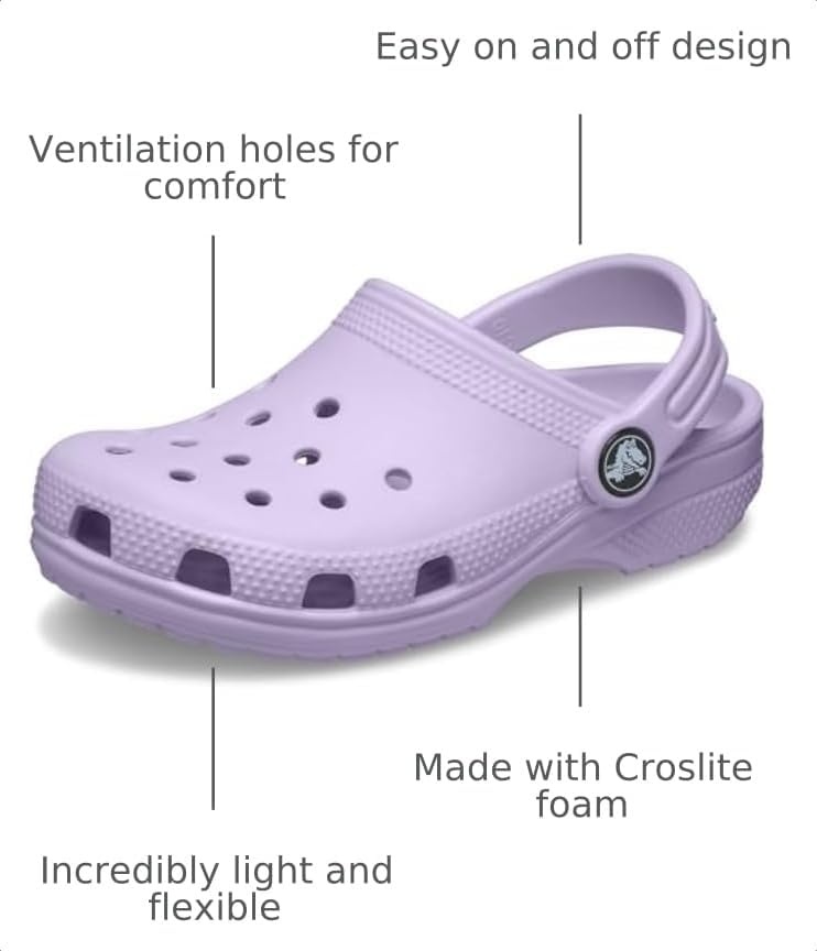 image:imageCrocs Kids Classic Clog Little KidBig KidToddlerLavender