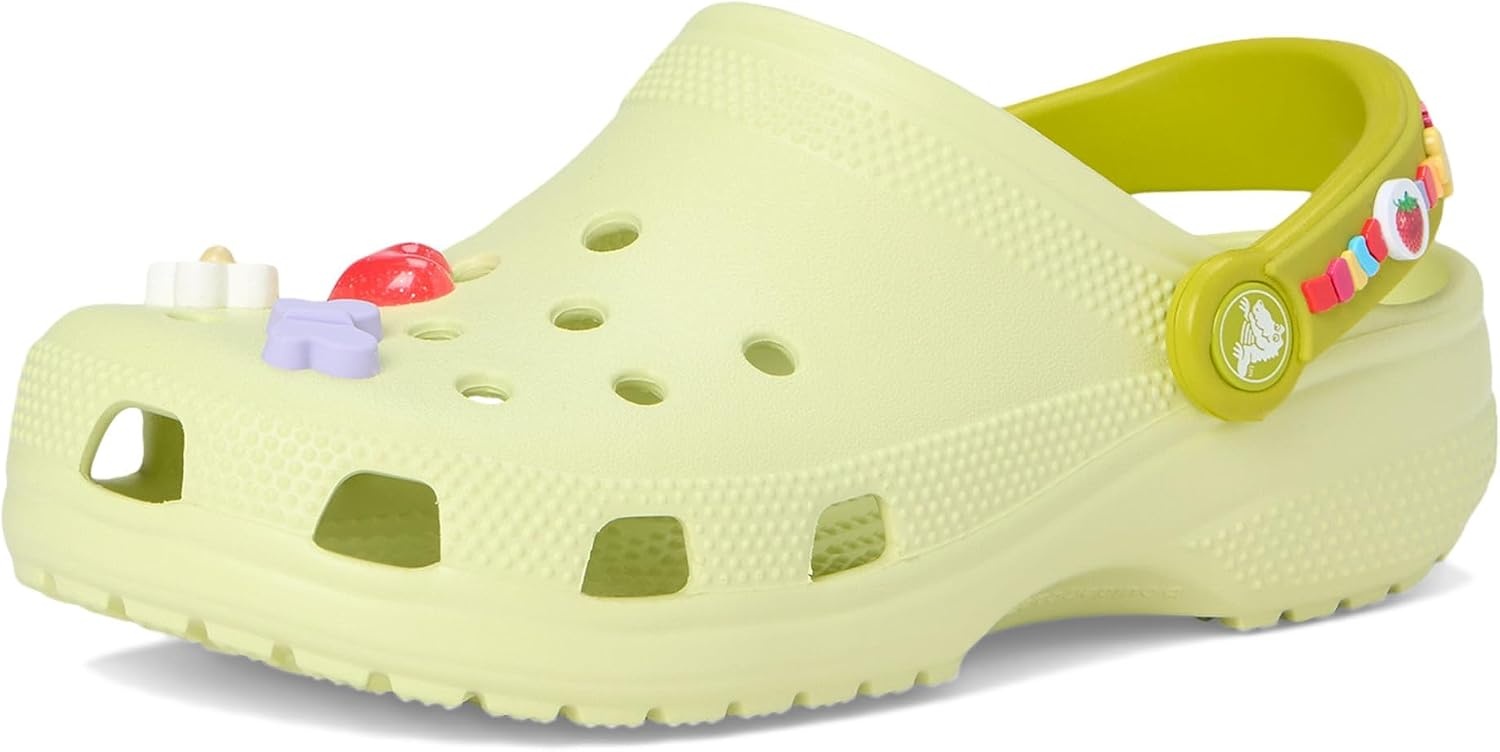 image:imageCrocs Kids Classic Clogs with Jibbitz CharmsFrothy Green