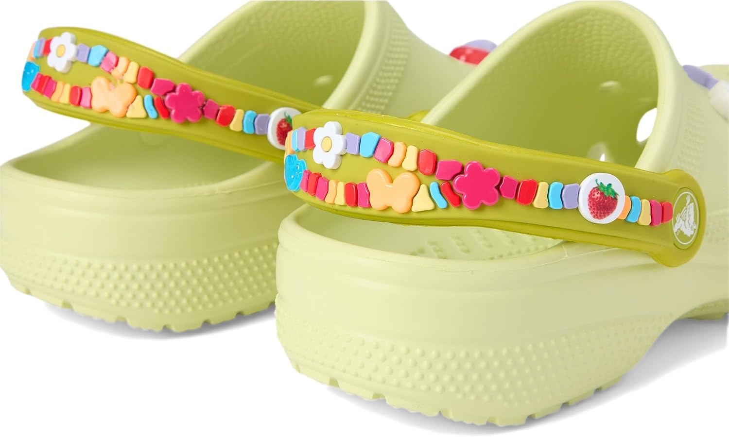 image:imageCrocs Kids Classic Clogs with Jibbitz CharmsFrothy Green