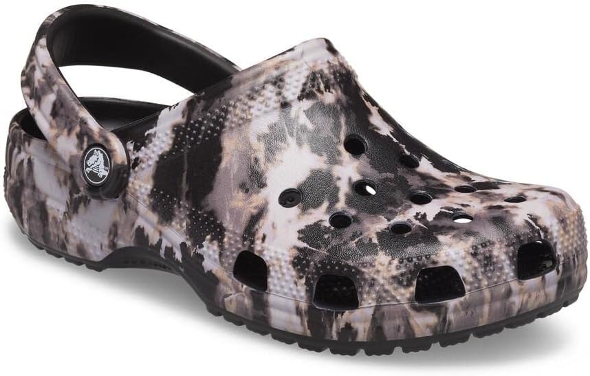 image:imageCrocs Kids Classic ClogsBlack Bleached Dye