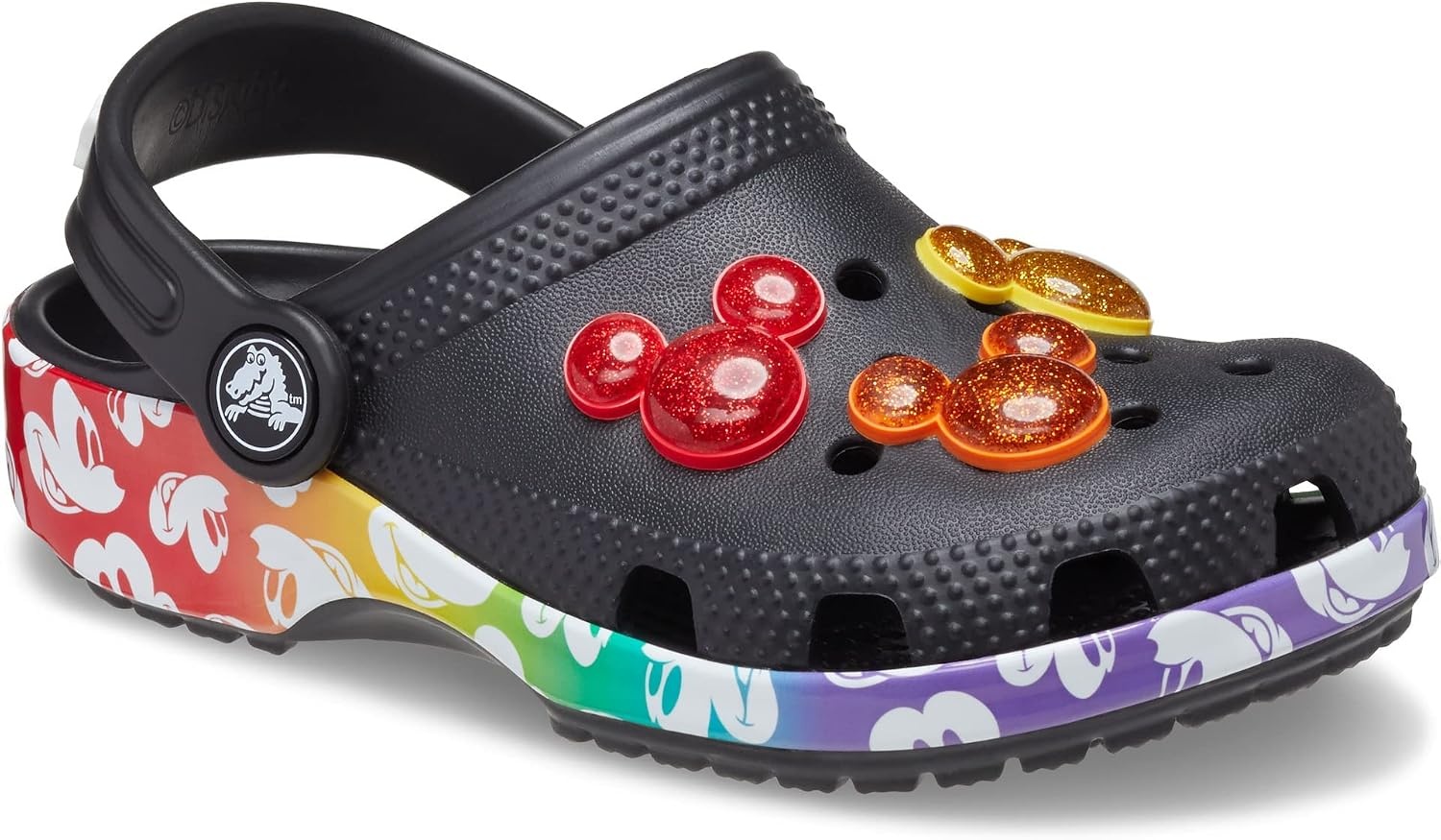 image:imageCrocs Kids Classic Disney Rainbow ClogRainbowBlack