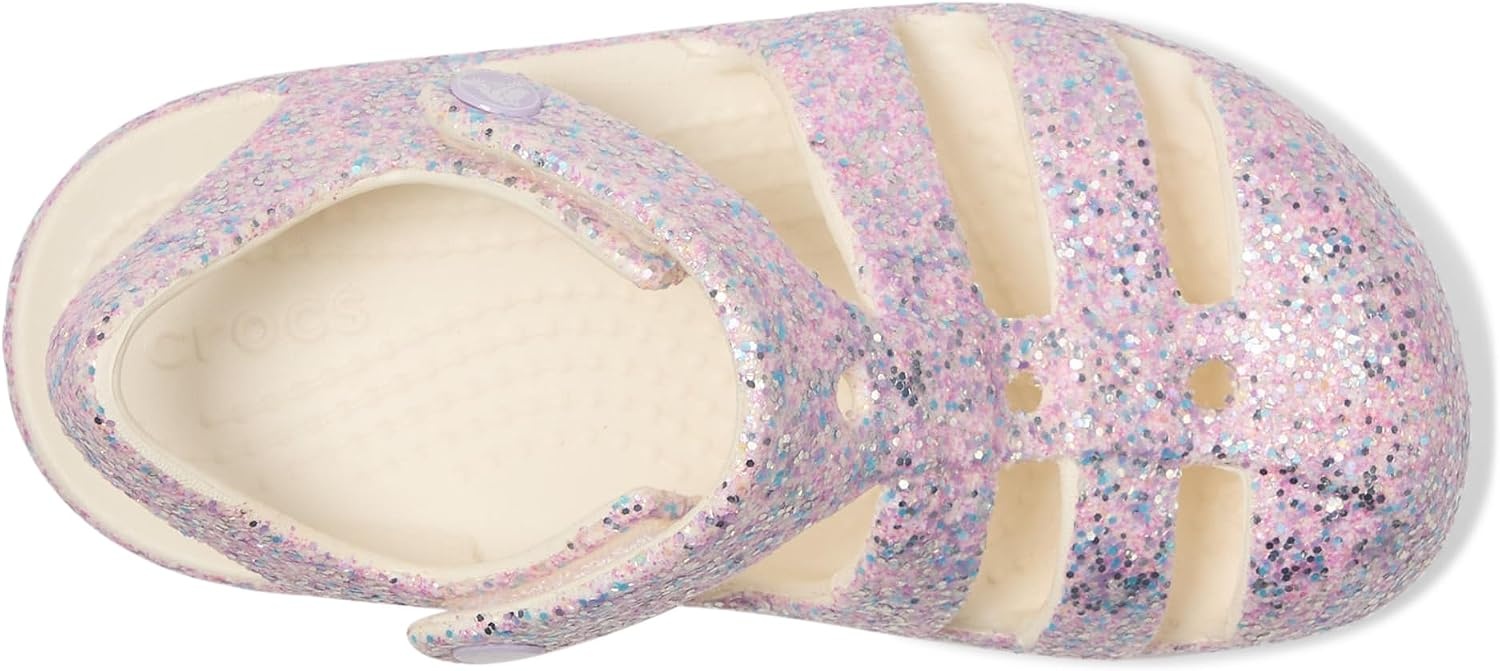 image:imageCrocs Kids Classic Fisherman SandalsChalk Glitter