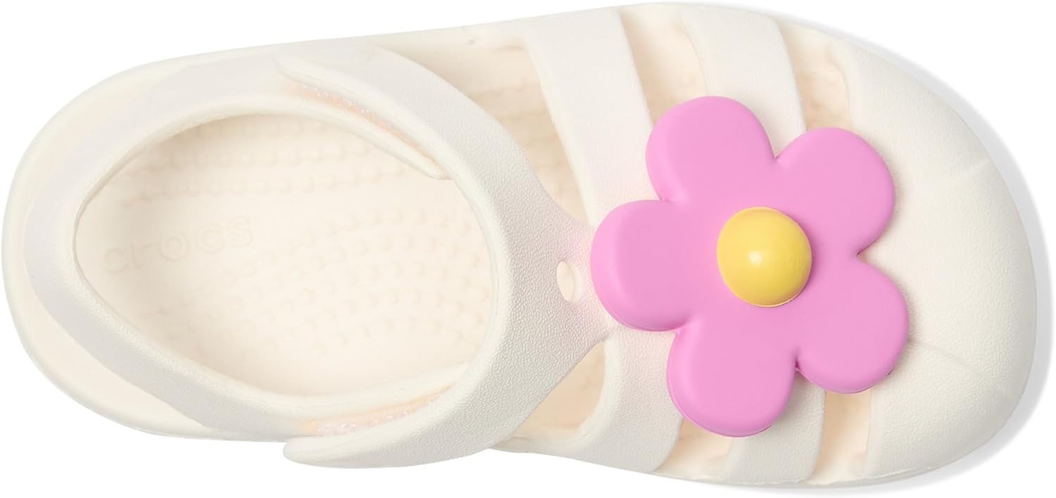 image:imageCrocs Kids Classic Fisherman SandalsChalkFlower