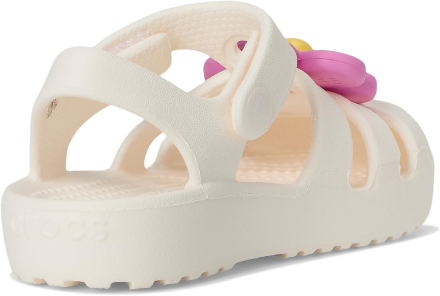 image:imageCrocs Kids Classic Fisherman SandalsChalkFlower