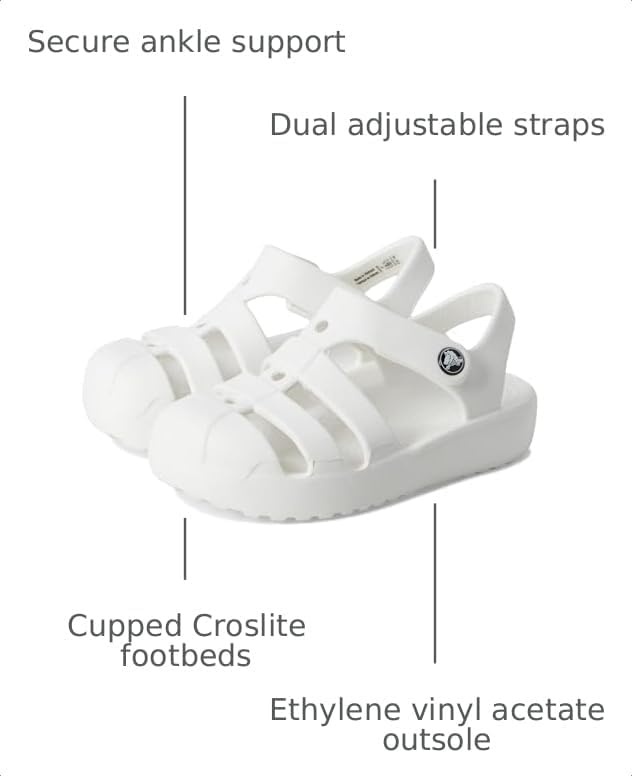 image:imageCrocs Kids Classic Fisherman SandalsWhite