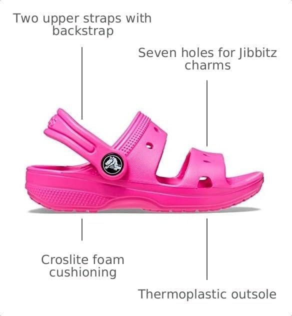 image:imageCrocs Kids Classic Glitter SandalsJuice