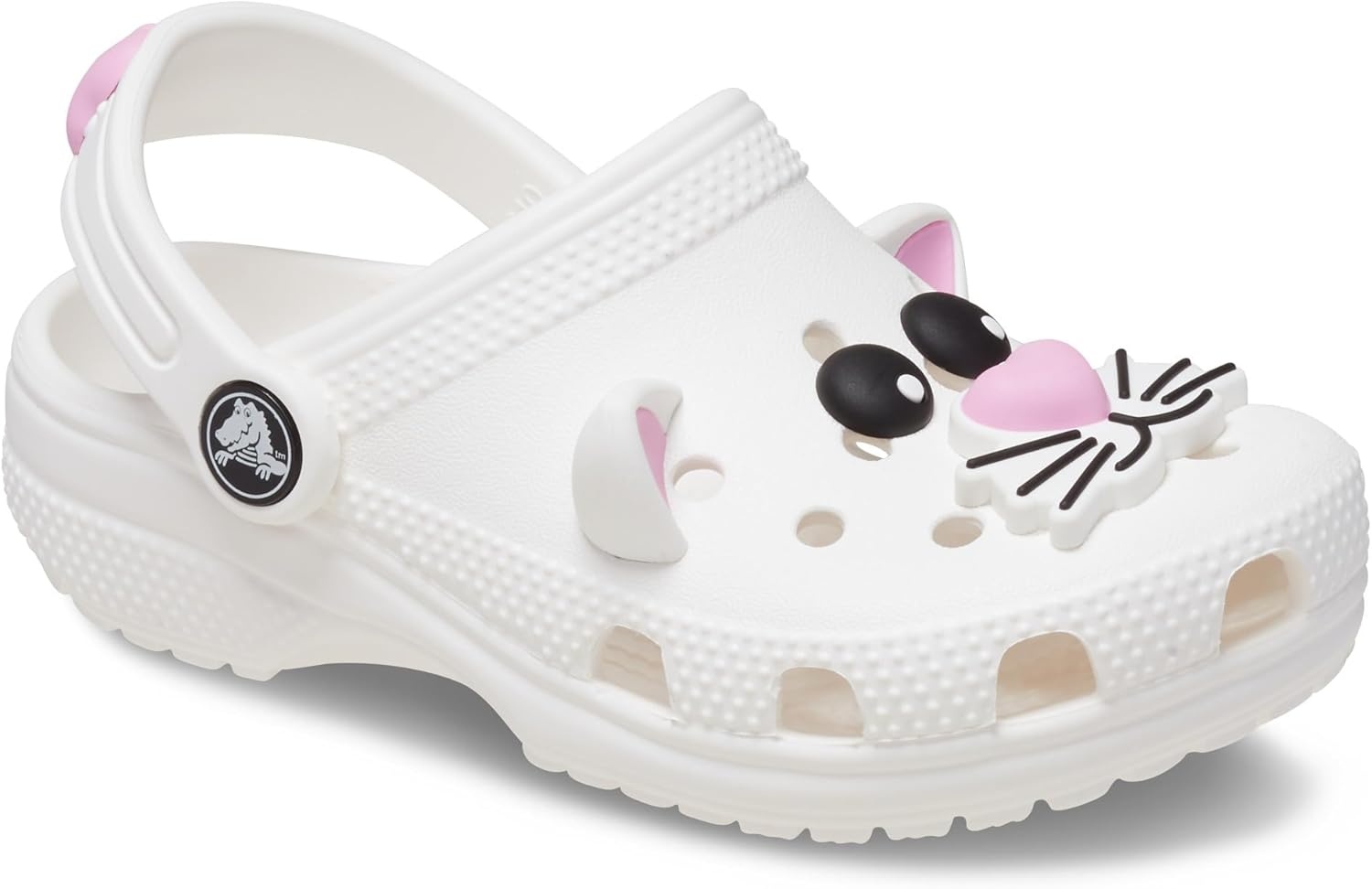image:imageCrocs Kids Classic I AM ClogsWhitePink Tweed Cat