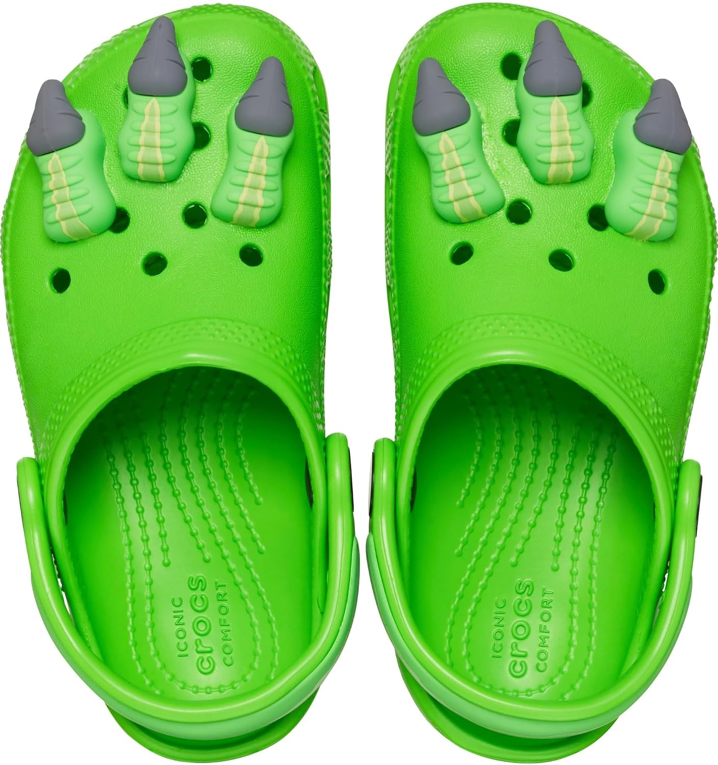 image:imageCrocs Kids Classic I am Clogs Little KidBig KidGreen SlimeDinosaur