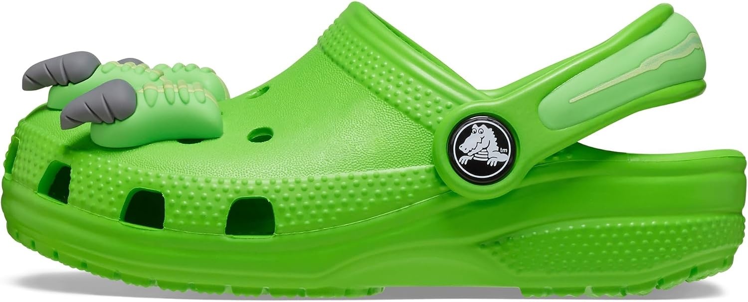 image:imageCrocs Kids Classic I am Clogs Little KidBig KidGreen SlimeDinosaur