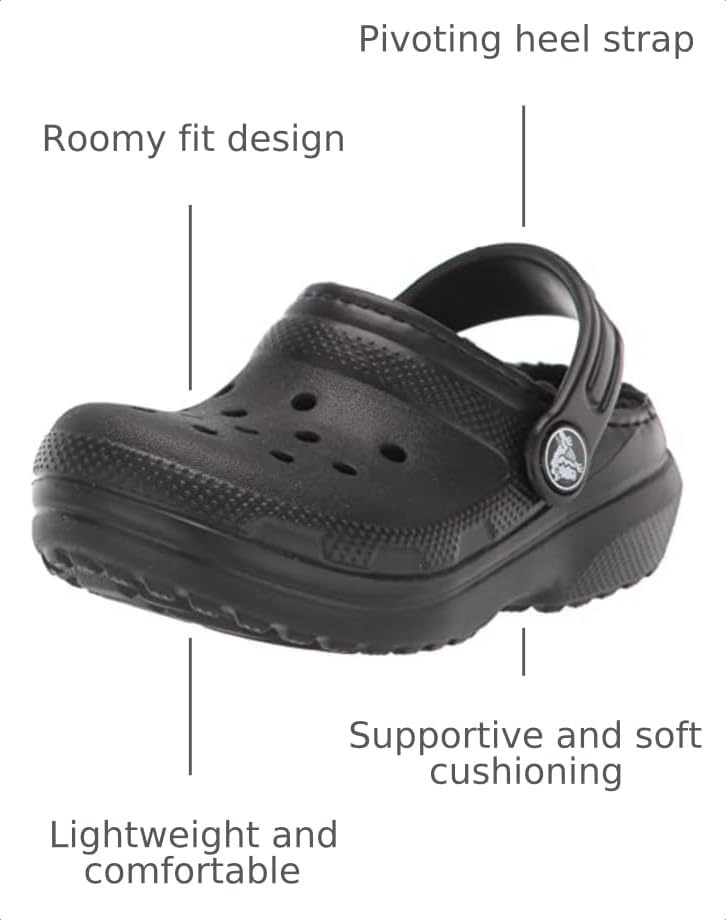 image:imageCrocs Kids Classic Lined ClogBlackBlack