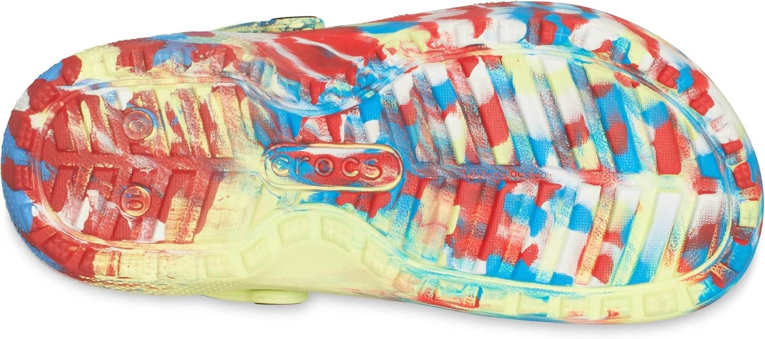 image:imageCrocs Kids Classic Lined ClogSulphurMulti Marbled Tiedye