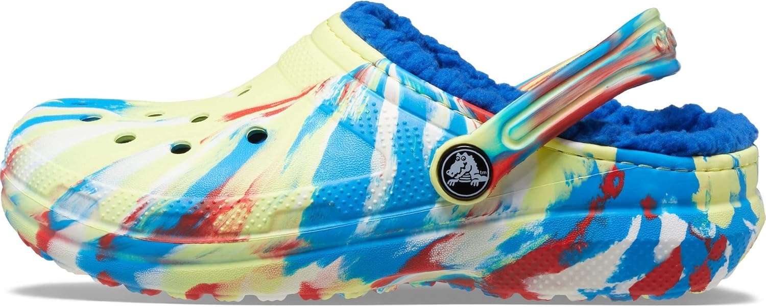 image:imageCrocs Kids Classic Lined ClogSulphurMulti Marbled Tiedye