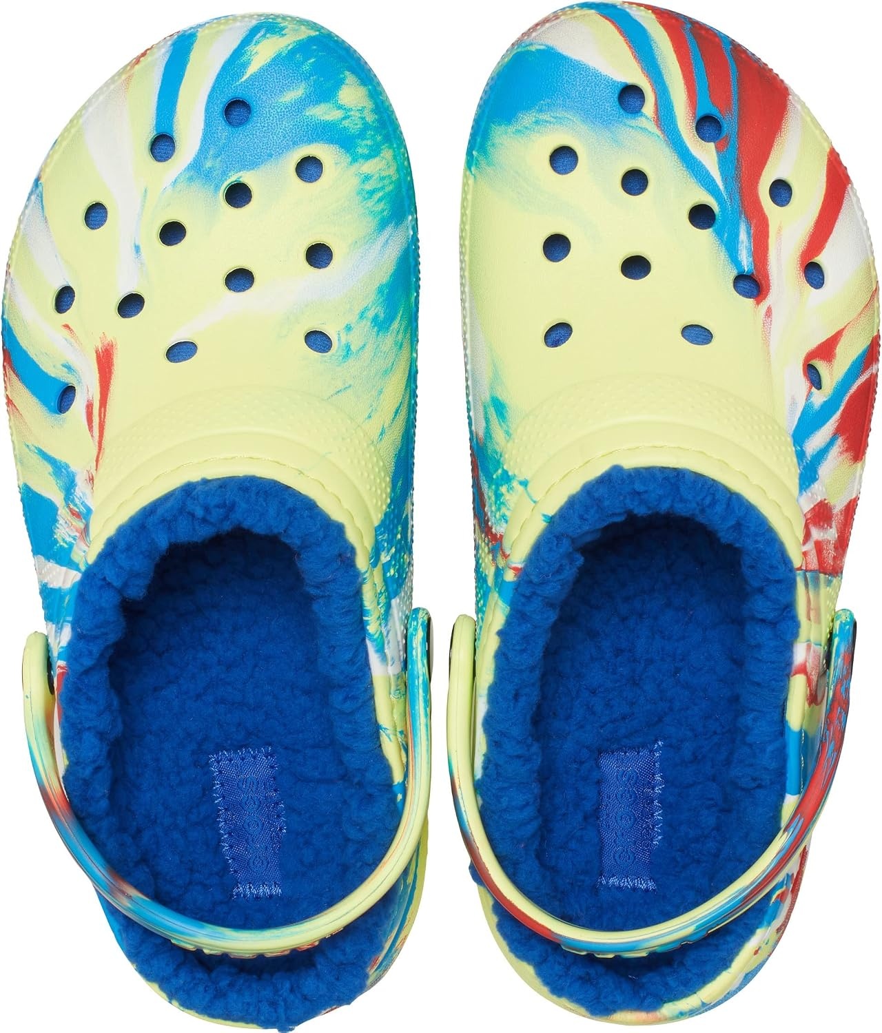 image:imageCrocs Kids Classic Lined ClogSulphurMulti Marbled Tiedye