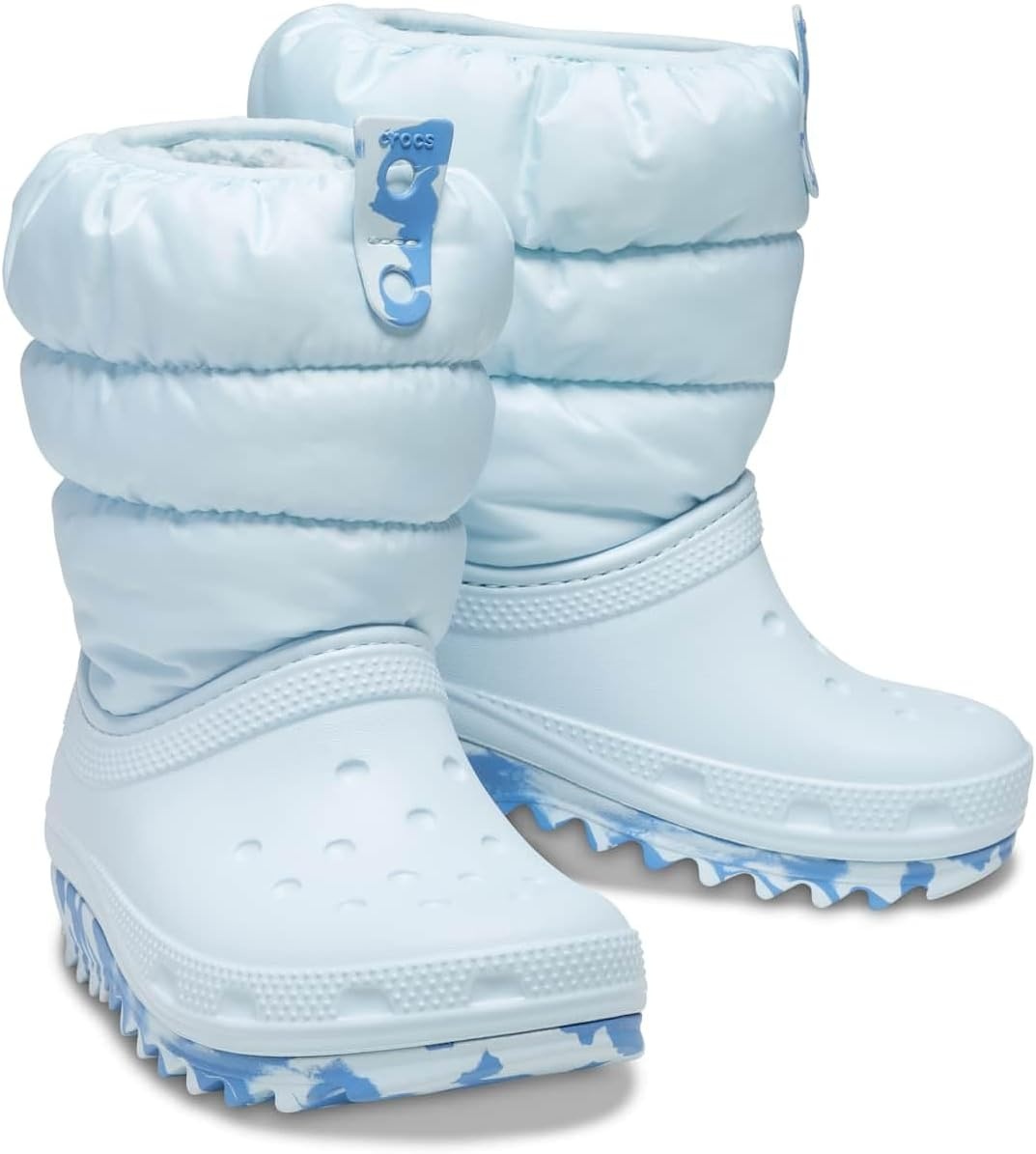 image:imageCrocs Kids Classic Lined Neo Puff BootMineral Blue