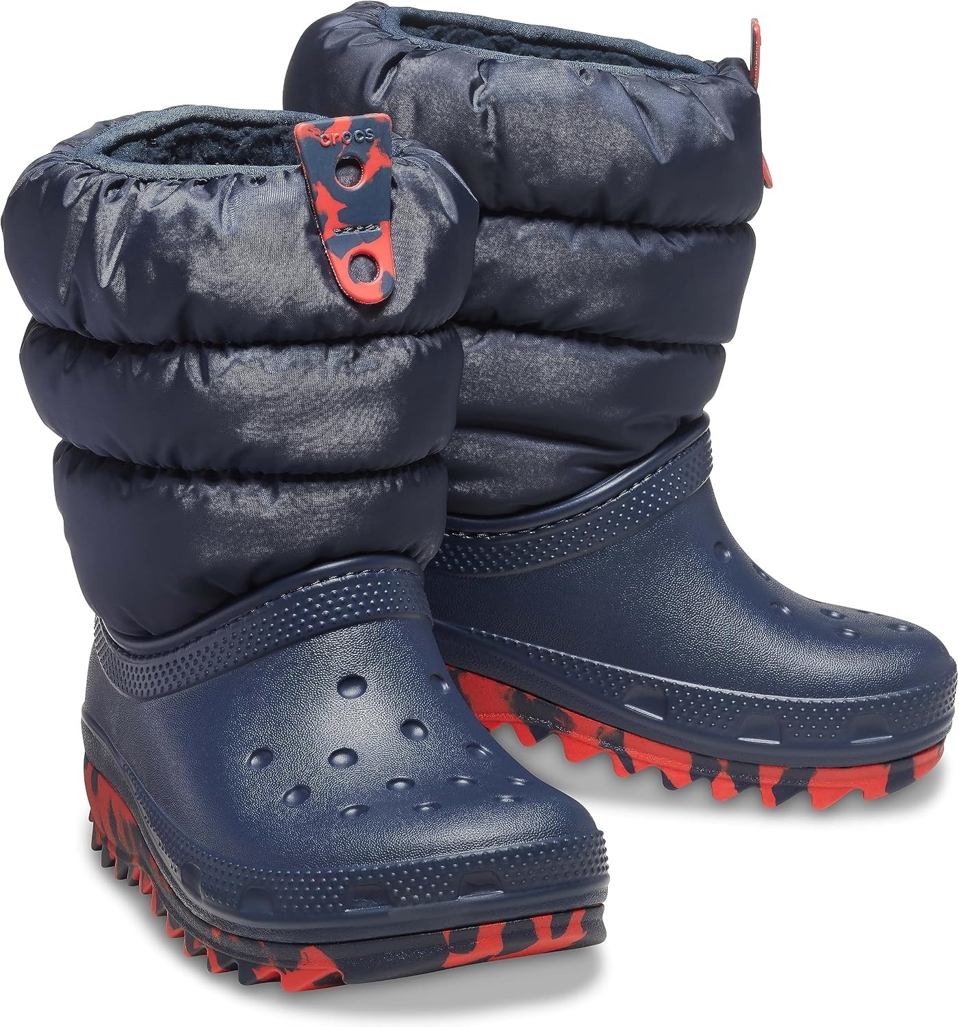 image:imageCrocs Kids Classic Lined Neo Puff BootNavy
