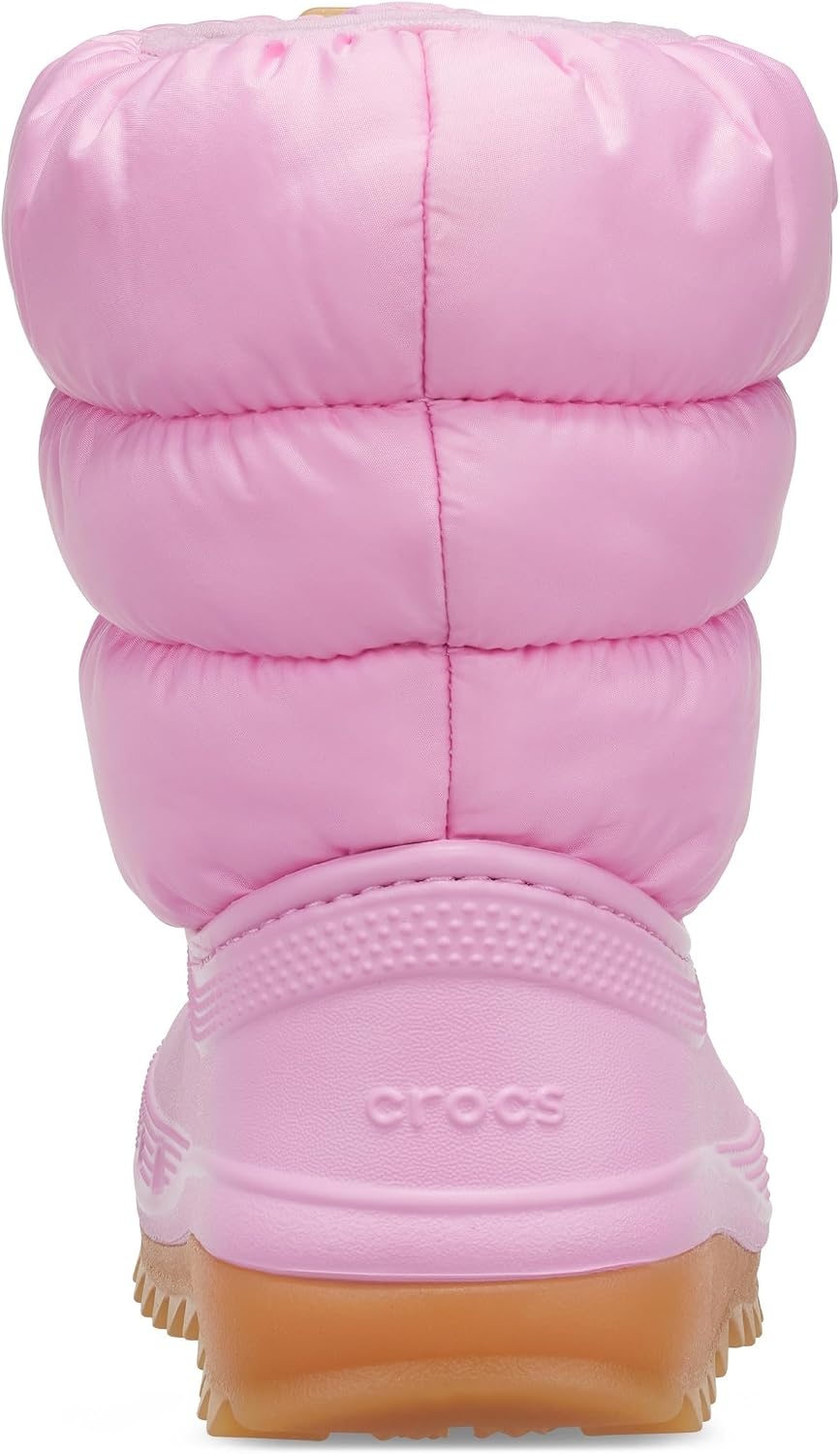 image:imageCrocs Kids Classic Lined Neo Puff BootPink TweedGum
