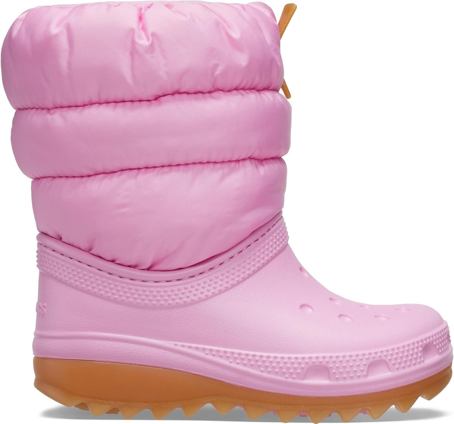 image:imageCrocs Kids Classic Lined Neo Puff BootPink TweedGum