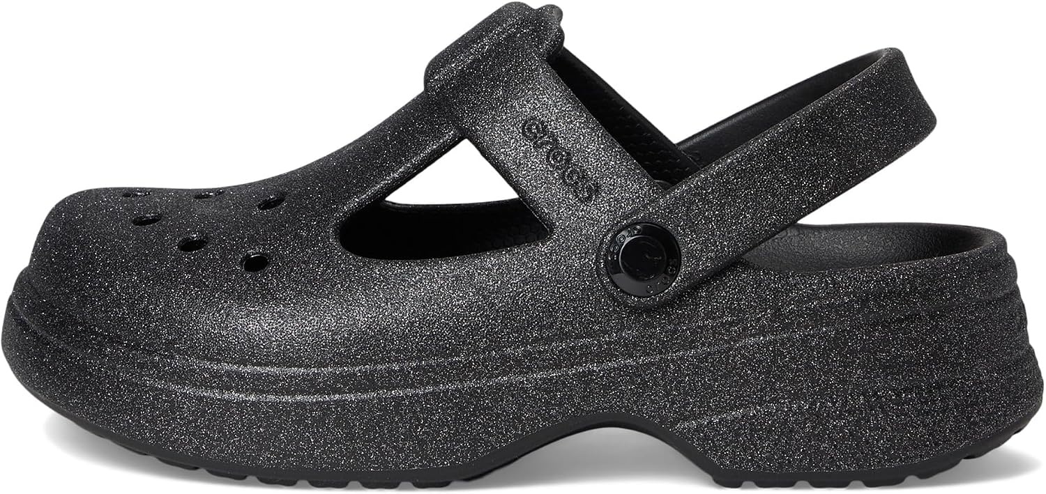 image:imageCrocs Kids Classic Mary Jane Clogs Little KidBig KidBlack Glitter