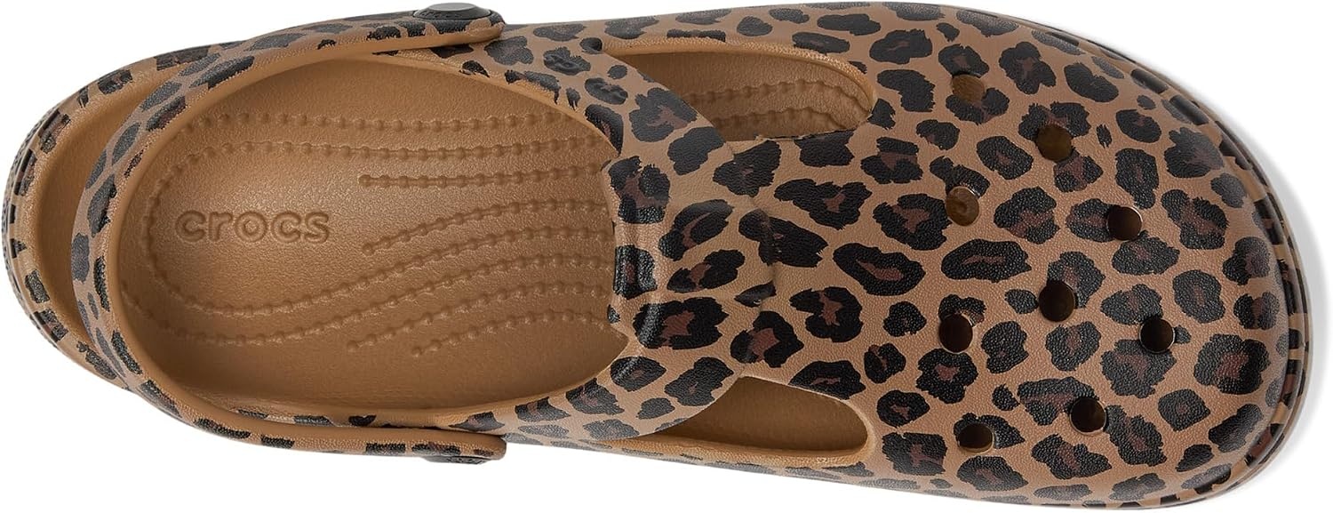 image:imageCrocs Kids Classic Mary Jane Clogs Little KidBig KidSepiaLeopard