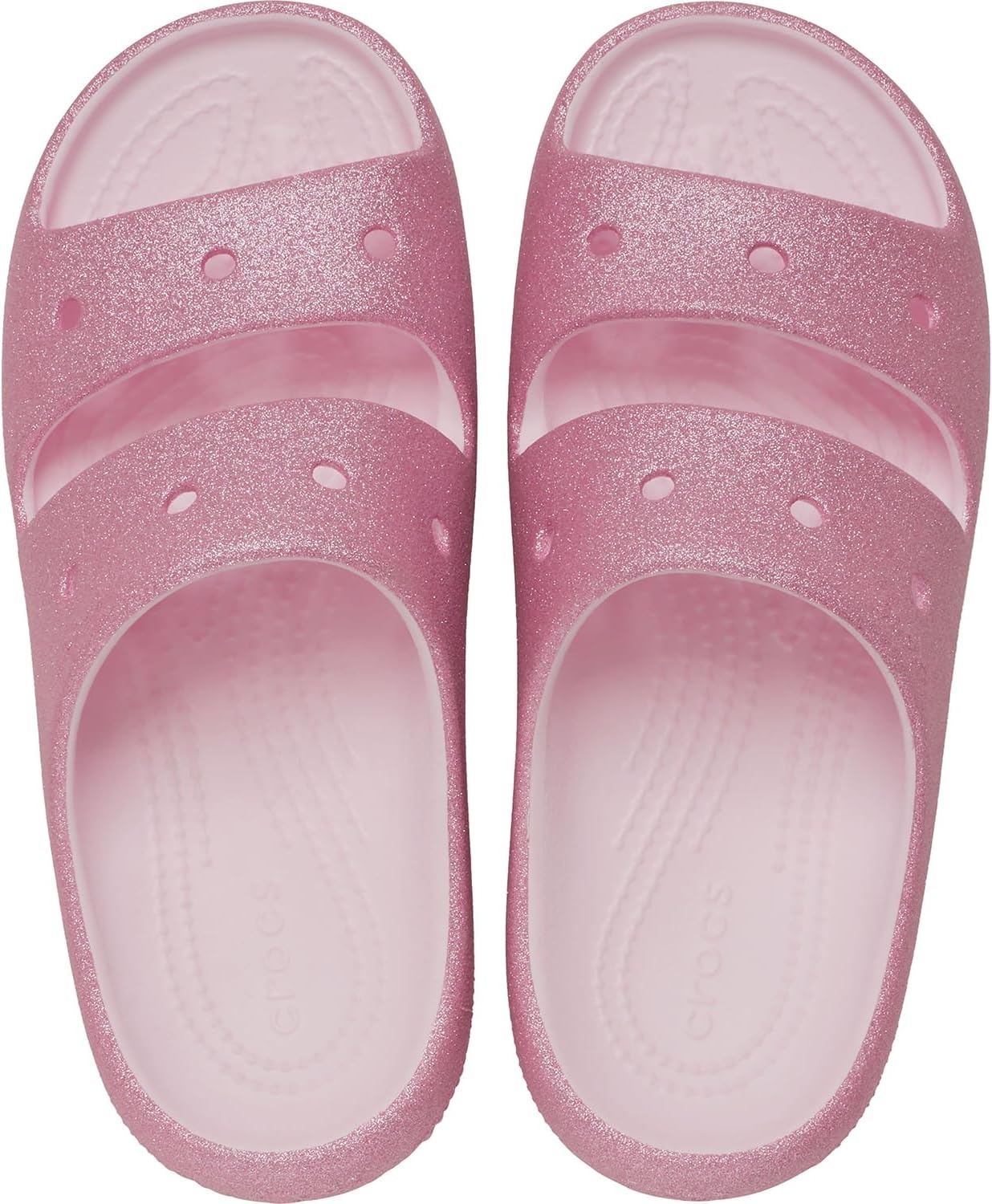 image:imageCrocs Kids Classic Sandal V2 ToddlerPink MilkGlitter