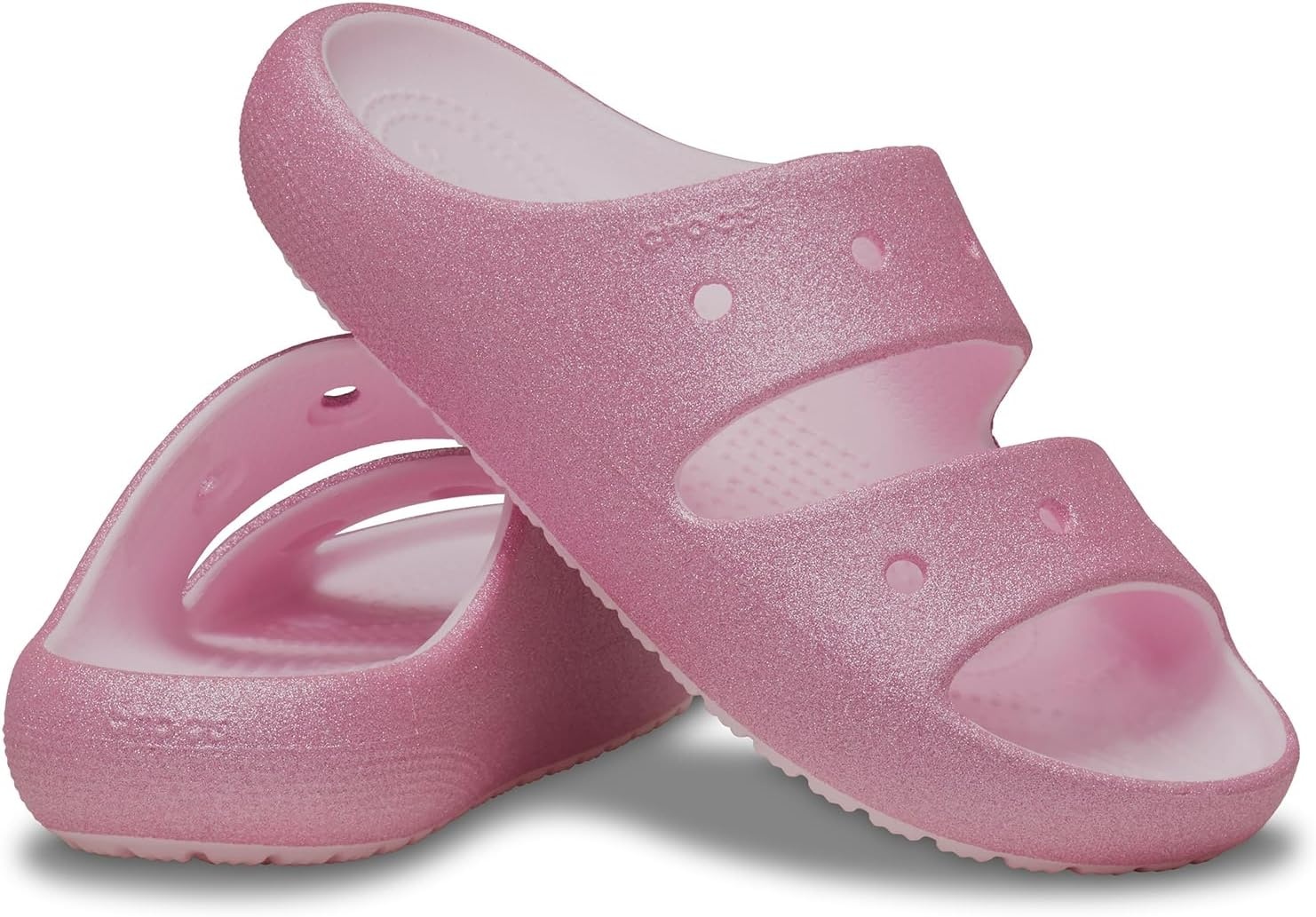 image:imageCrocs Kids Classic Sandal V2 ToddlerPink MilkGlitter