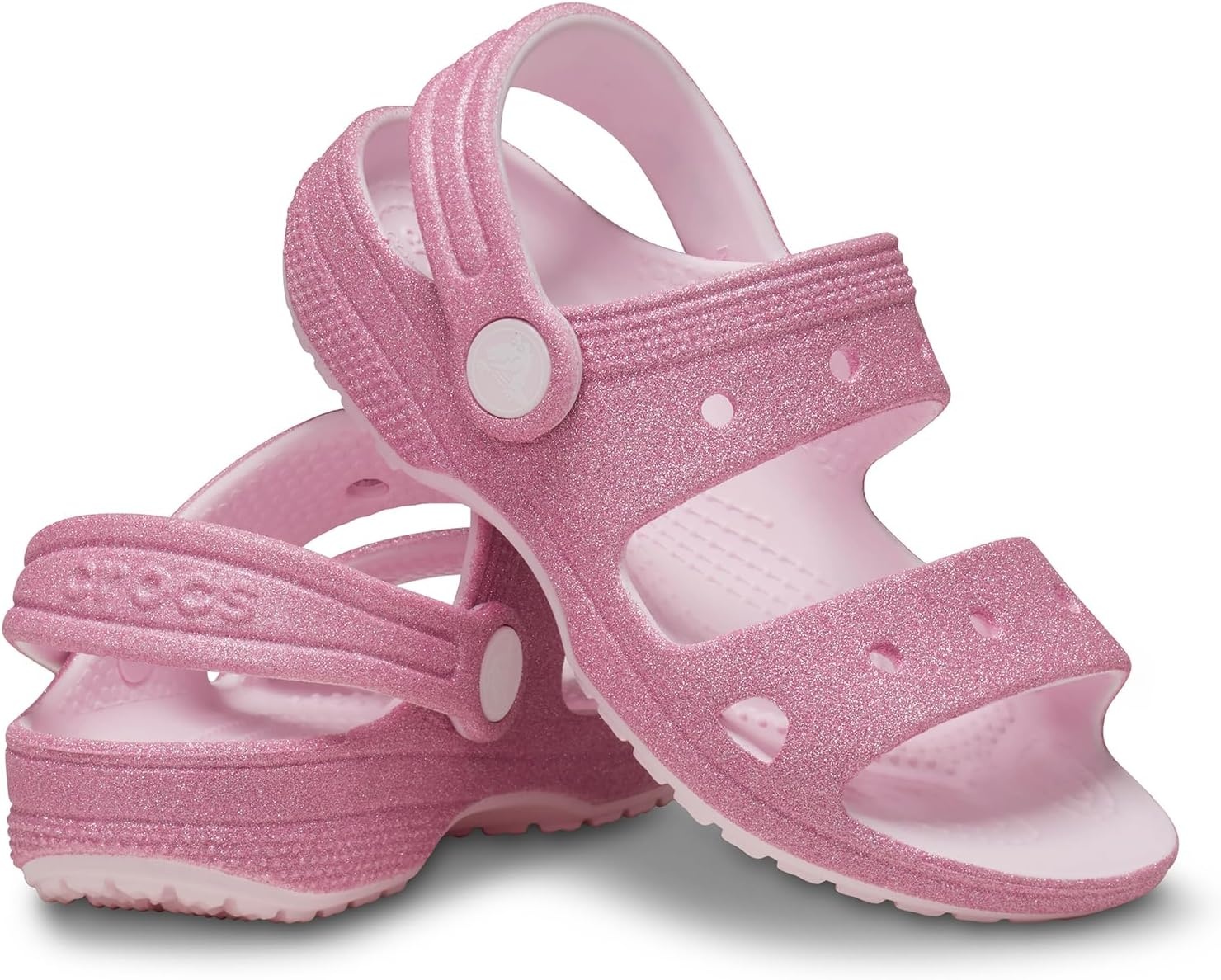 image:imageCrocs Kids Classic Sandal V2 ToddlerPink MilkGlitter