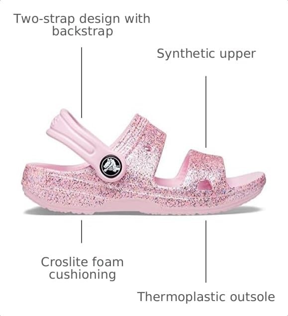 image:imageCrocs Kids Classic SandalsRainbow Glitter