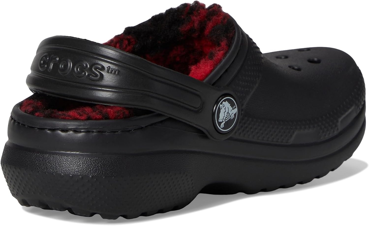 image:imageCrocs Kids Classic Seasonal Graphic ClogsBuffalo PlaidBlackVarsity Red 1