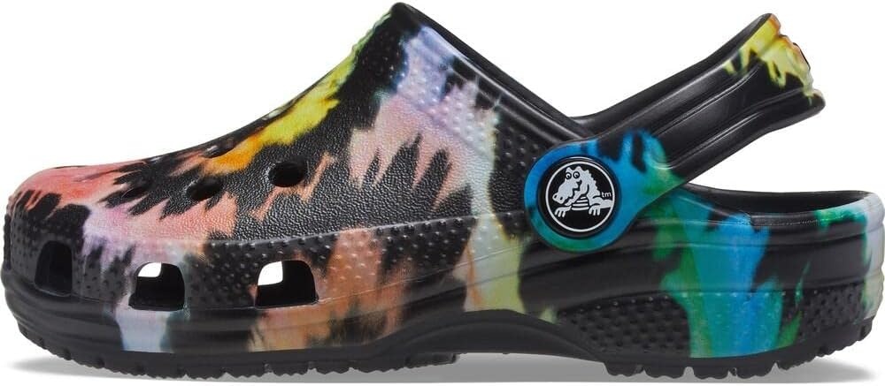 image:imageCrocs Kids Classic Tie Dye ClogsBlackBlack