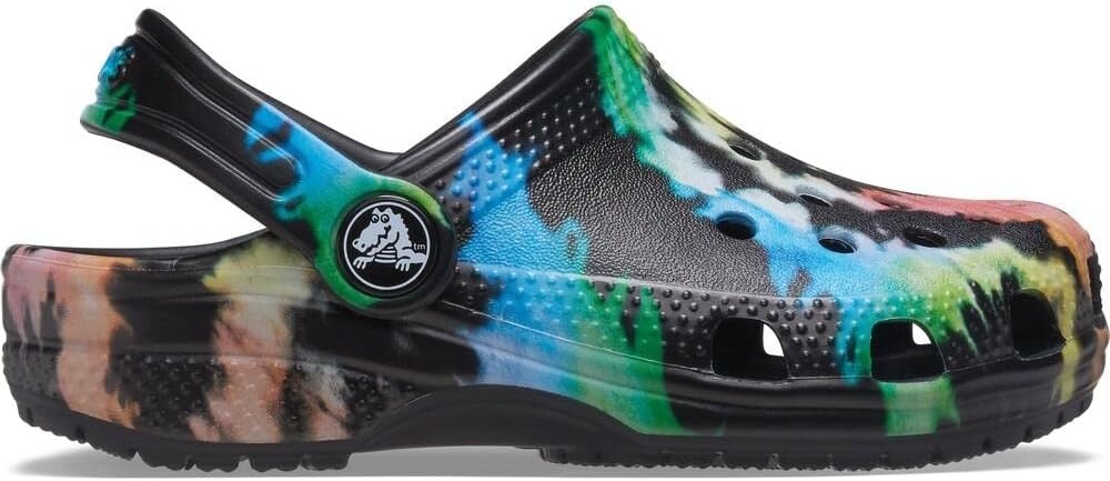 image:imageCrocs Kids Classic Tie Dye ClogsBlackBlack