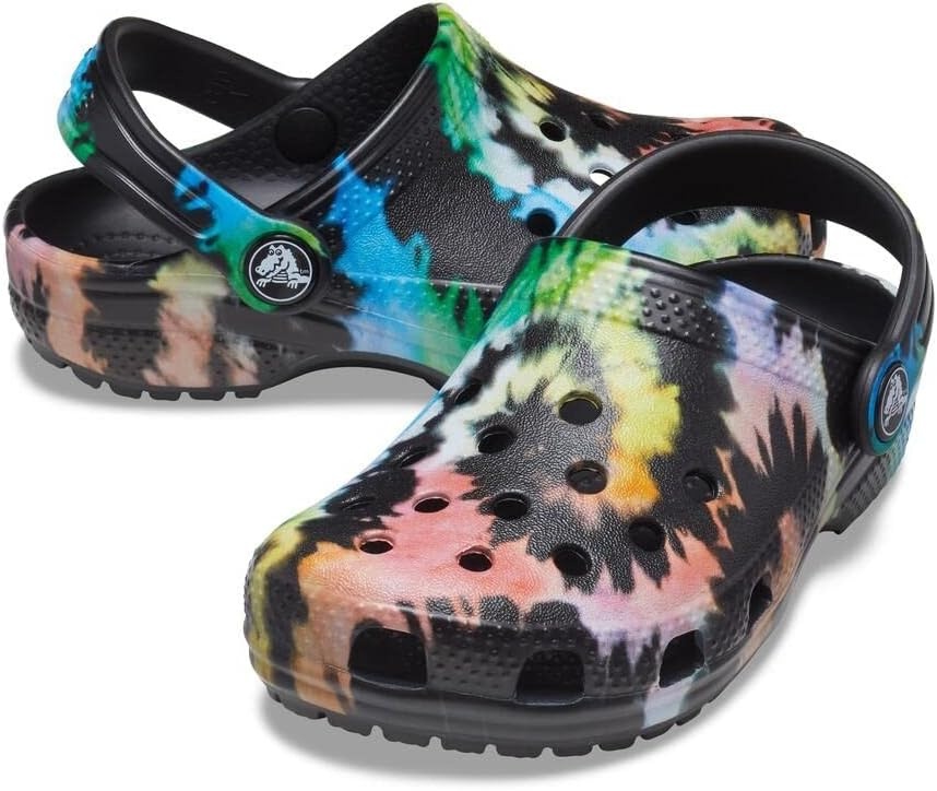 image:imageCrocs Kids Classic Tie Dye ClogsBlackBlack