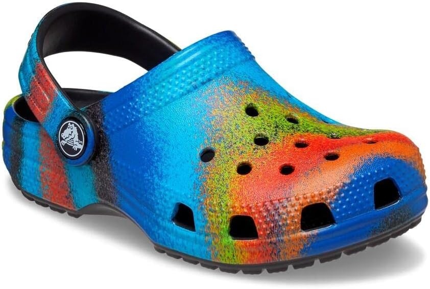 image:imageCrocs Kids Classic Tie Dye ClogsBlackMulti Spray Dye