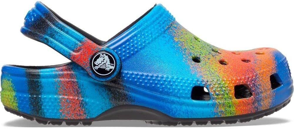 image:imageCrocs Kids Classic Tie Dye ClogsBlackMulti Spray Dye