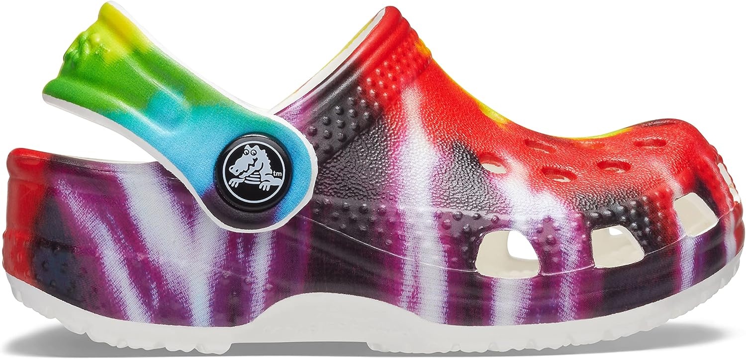 image:imageCrocs Kids Classic Tie Dye ClogsRainbow Tie Dye