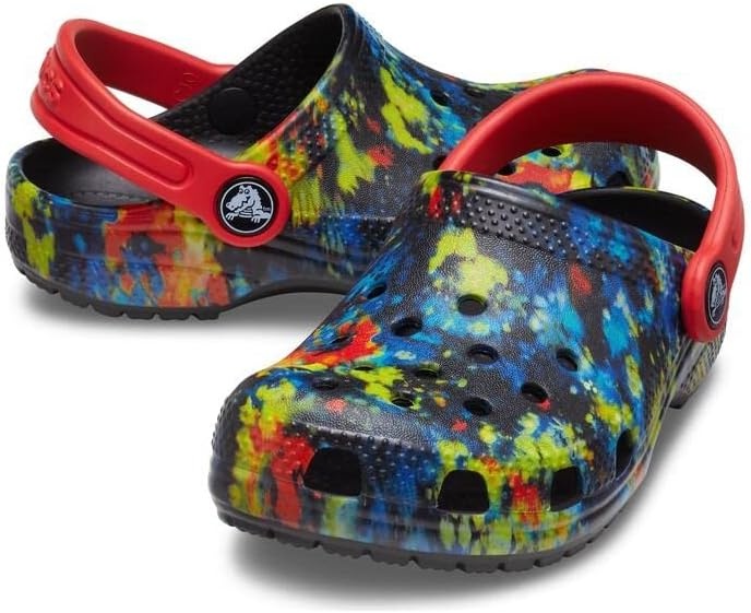 image:imageCrocs Kids Classic Tie Dye ClogsSplatter DyeRed