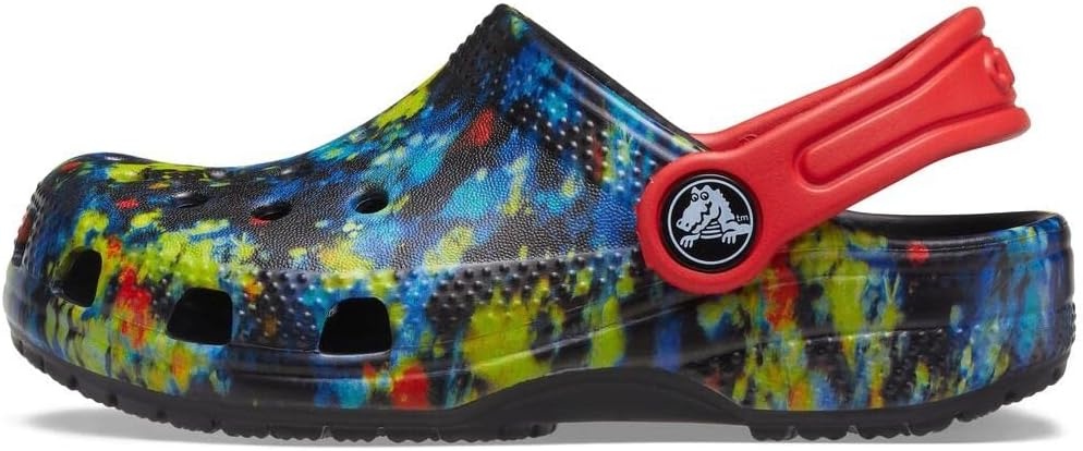 image:imageCrocs Kids Classic Tie Dye ClogsSplatter DyeRed