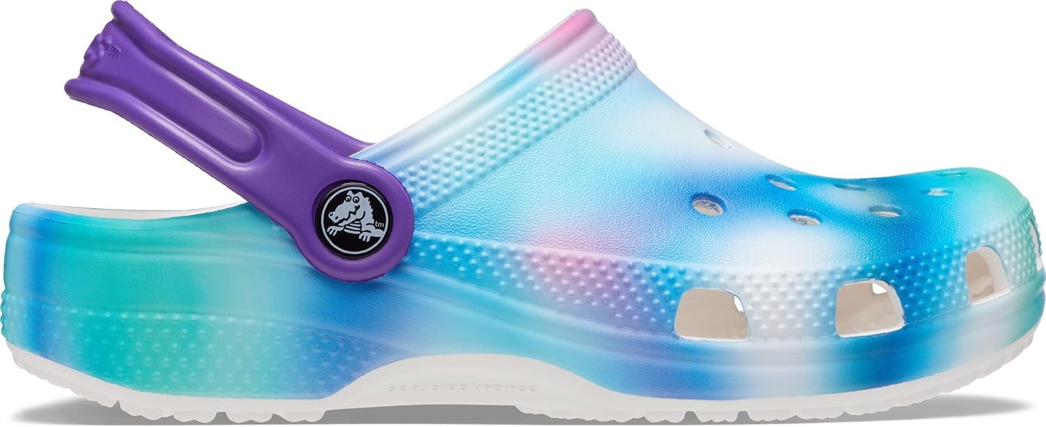 image:imageCrocs Kids Classic Tie Dye ClogsWhiteMulti Solarized