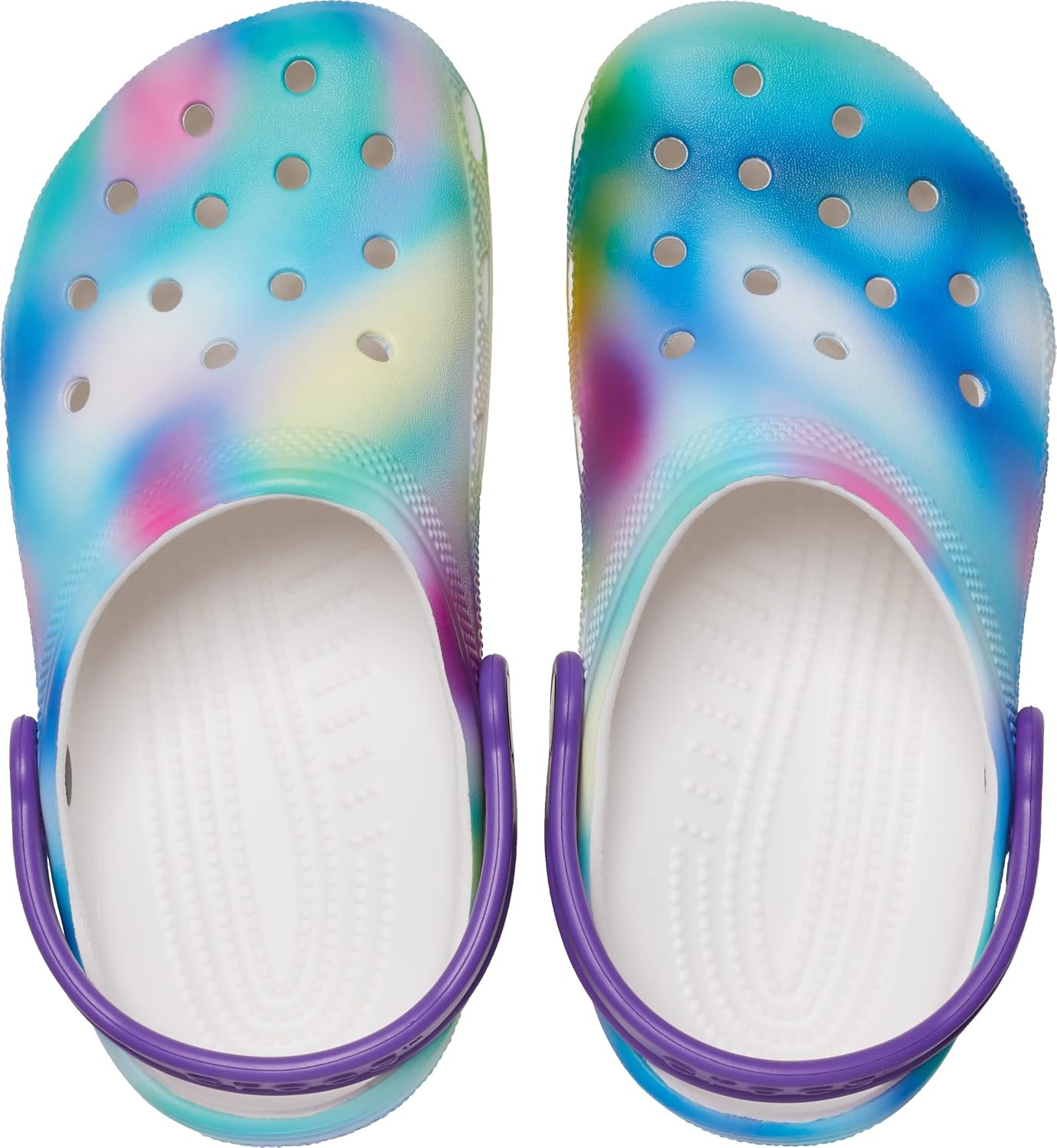 image:imageCrocs Kids Classic Tie Dye ClogsWhiteMulti Solarized