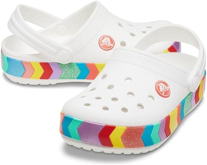 image:imageCrocs Kids Crocband Chevron ClogWhite