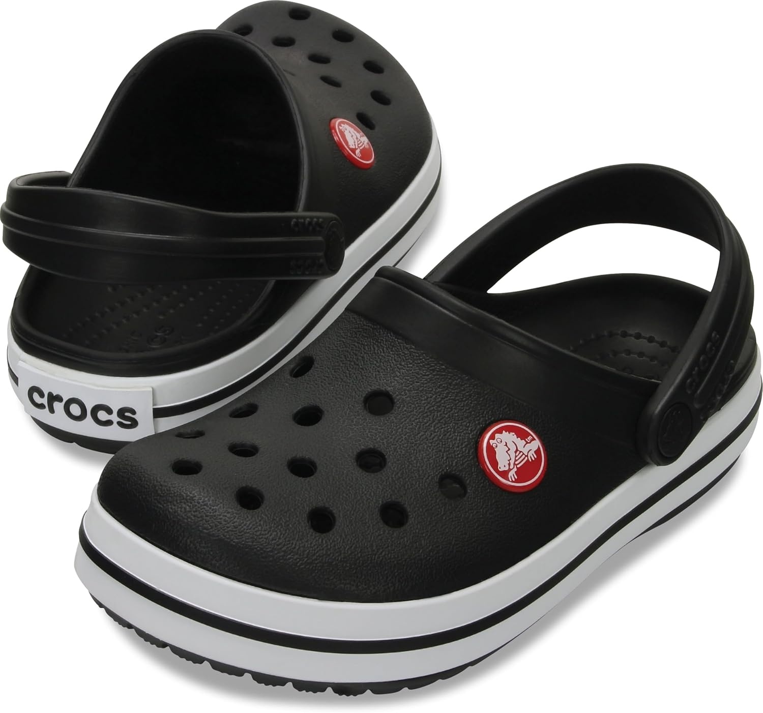 image:imageCrocs Kids Crocband ClogsBlackWhite