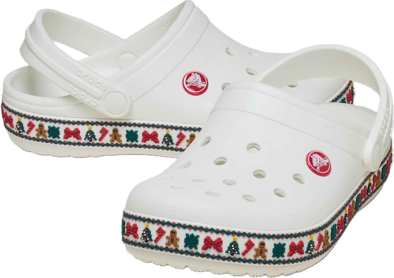 image:imageCrocs Kids Crocband ClogsWhite Holiday