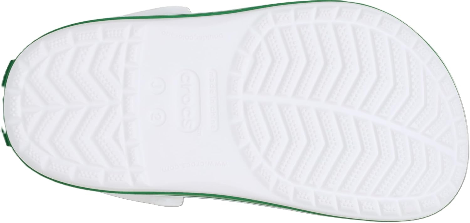 image:imageCrocs Kids Crocband ClogsWhiteGreen Ivy