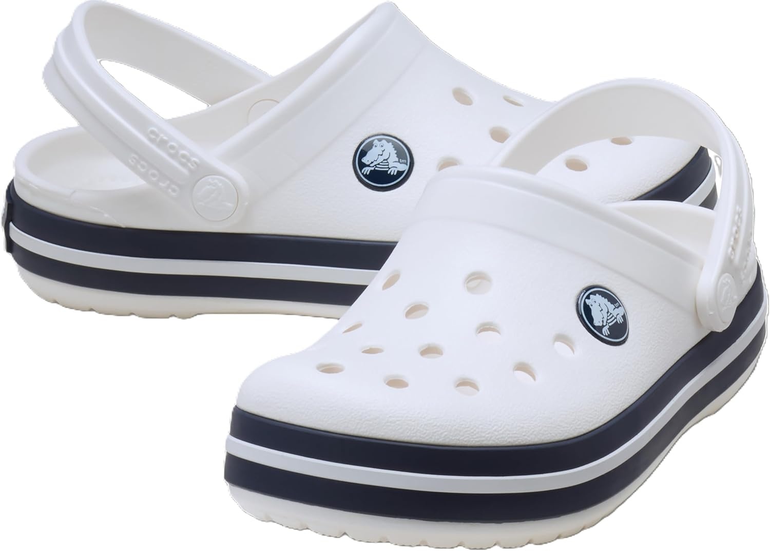 image:imageCrocs Kids Crocband ClogsWhiteNavy
