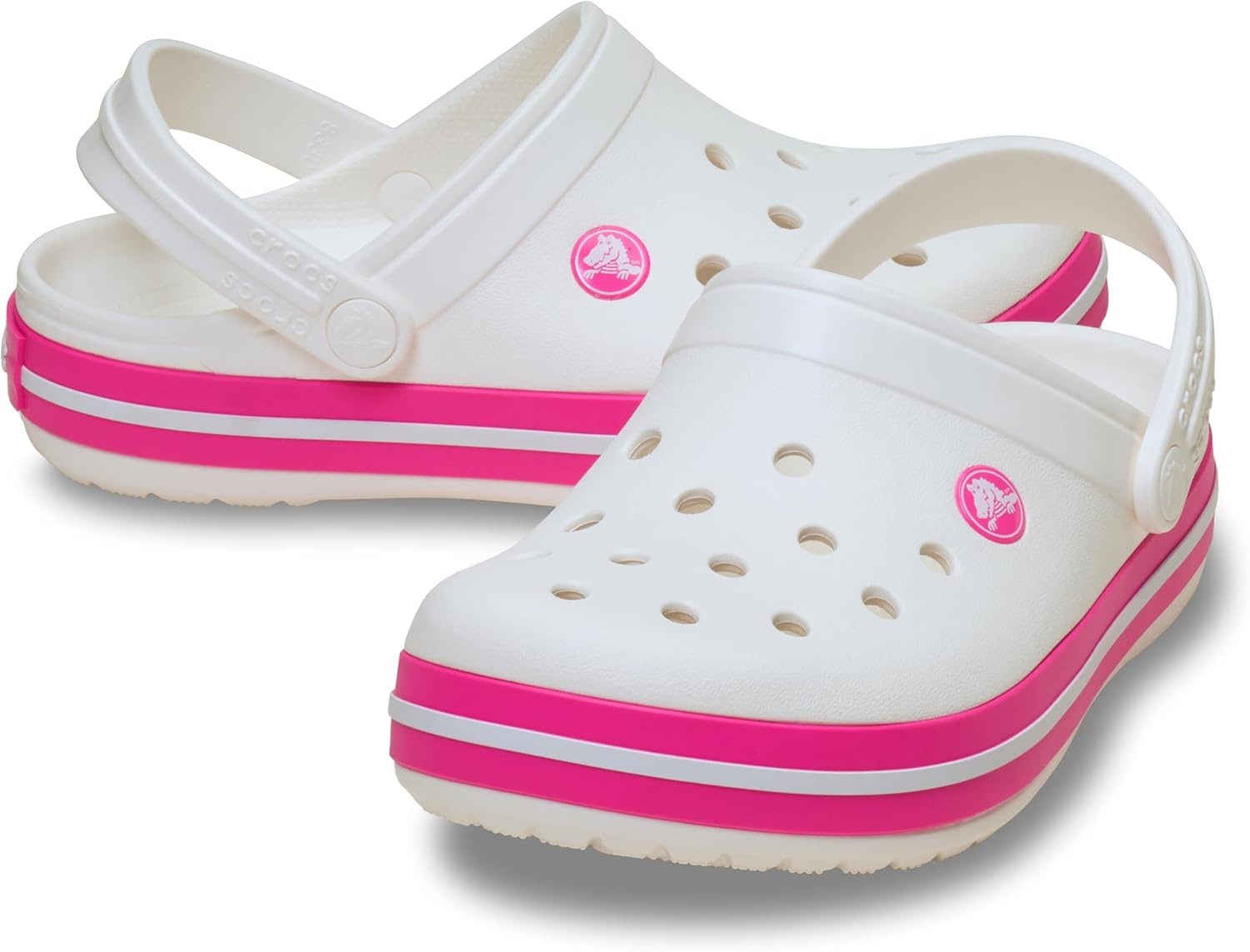 image:imageCrocs Kids Crocband ClogsWhitePink Crush