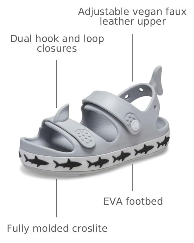 image:imageCrocs Kids Crocband Cruiser SandalsLight Grey